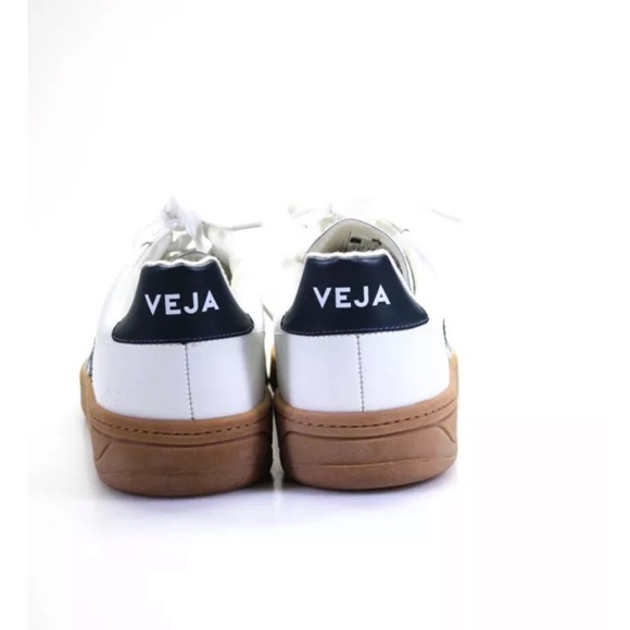 Veja Mens V-12 Sneakers - Extra White/Nautico/Gum Sole Size 43 - Picture 6 of 14